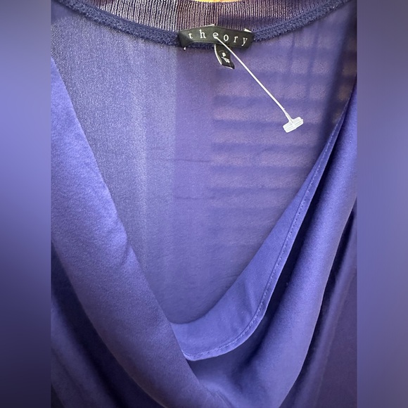 Theory XS Purple 100% Silk Cowl Neck Camisole - Picture 10 of 11